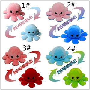 32 "Super Soft Octopus Flip Plüsch Puppen kissen Niedlich Home Sleeping Bear Toy Bestickte Technik Gefüllt mit PP-Baumwolle - Product Image 3