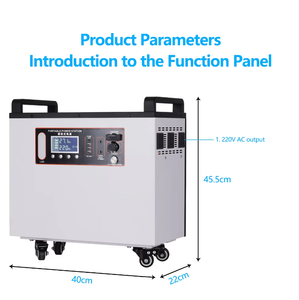 Station d'alimentation portable de grande capacité 2200W 2201.6Wh 2560Wh pour l'extérieur, alimentation d'urgence domestique, batterie 2200, station d'alimentation portable 22 - Product Image 4