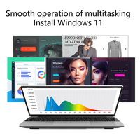 Ordinateur portable étudiant 15,6 pouces IPS, écran HD, DDR4, Intel Alder Lake, SSD, 8 Go de RAM, Windows 11, clavier anglais, quadricœur, 1,7 GHz, 60 Hz, UHD