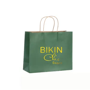 Heavy Duty Wholesale Big a4 Premium Eco-Friendly Delivery Bakery Packaging Strong handle Black Kraft Paper Bag For Food Takeaway