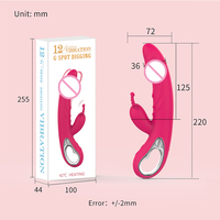2-in-1 G-Punkt Vibrator und Heizender Dildo Klitoris-Stimulator 12 Doppelte Vibration Weiblicher Masturbator Sexspielzeug für Paar-Vergnügen