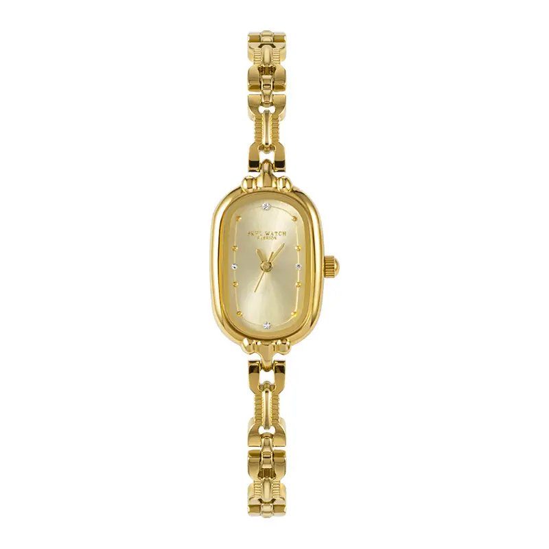 Reloj para mujer, joyería de lujo, relojes de pulsera de cuarzo de acero inoxidable, resistente al agua, reloj de marca superior a la moda para niña