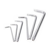 Kunci Torx Hex L Baja Karbon Berlapis Seng T10 T15 T20 6 Titik untuk Pemasangan Pengikat Rumah Tangga