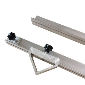 ไม้บรรทัดอลูมิเนียมอัลลอยด์ Hz ขนาด 1.5 ม. 2 ม. พร้อมสเกลและบล็อกกำหนดตำแหน่งสำหรับเครื่องตัดมุม เครื่องมือทำกรอบรูป - Product Image 1