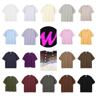 T-shirt unisexe décontracté 100% coton 300 grammes, broderie de logo personnalisé, impression à l'écran, impression en relief, manches courtes, coupe ample