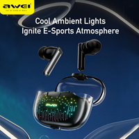 Écouteurs intra-auriculaires sans fil Awei TWS Game T52 Pro avec indicateur de batterie LED et chipset JL