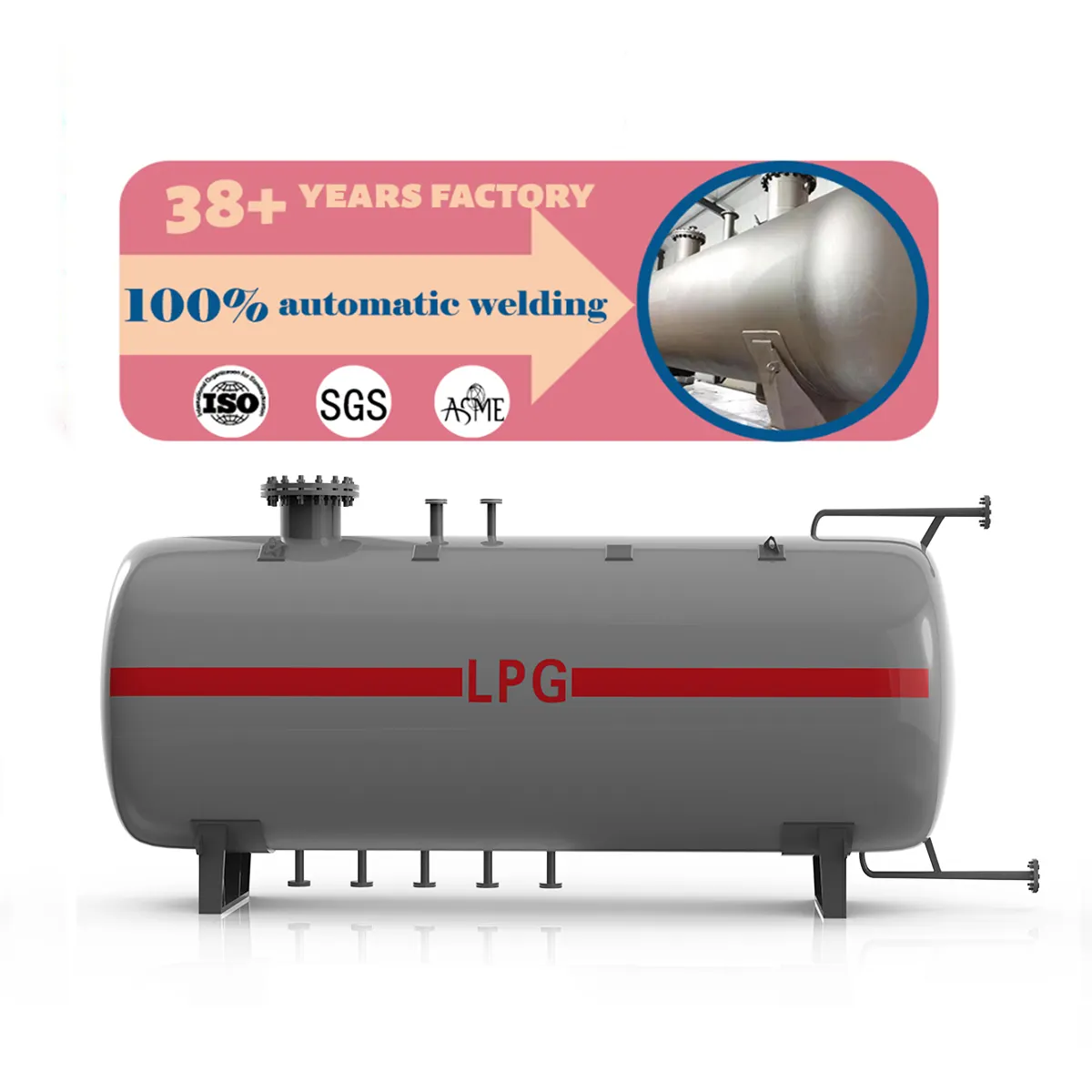 CJSE Offre Spéciale 5t 10t 20t 100t réservoir de gaz gpl usine de remplissage de gaz gpl réservoirs de Propane utilisés réservoir de stockage de gpl en vrac