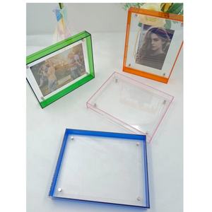 Cadre coloré Transparent Double Face Verre Image Acrylique Flottant Cadre <span class=keywords><strong>Photo</strong></span> Mur et Cadre En Bois Style <span class=keywords><strong>Instagram</strong></span> - Product Image 1