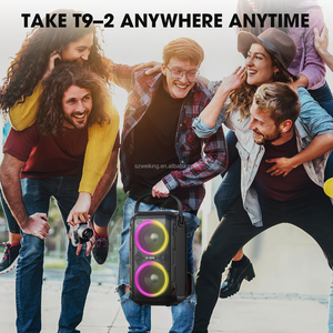 오리지널 W-KING T9-2 휴대용 DJ베이스 RGB 라이트 80W TWS 기능 슈퍼베이스와 트위터 파티 박스 스피커 지원 USB, TF 카드 - Product Image 3