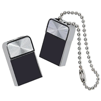 Mini clé USB en métal avec chaîne à perles, porte-clés, clé USB 2.0, logo personnalisé gravé au laser, clé USB portable