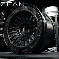 Jantes forgées ZFAN à profil profond avec disque aérodynamique 17-28 pouces 5x112 5x114.3 5x120, jantes de course pour BMW GTR Lamborghini Rolls-Royce