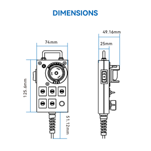Mri1100 AGV AMR có dây cầm tay điều khiển từ xa RS232 <span class=keywords><strong>RS485</strong></span> giao tiếp kép 200mA Xe nâng tay có dây điều khiển - Product Image 5