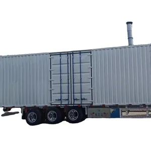 3 poros sayap membuka aluminium dinding van kargo kotak tubuh tirai samping kering truk semi trailer 53ft logistik van semi-trailer