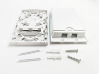 2 Core TC-F303 ABS Material Single SC/LC FC Port FTTH Faceplate Information Fiber Optic Termination Distribution Terminal Box