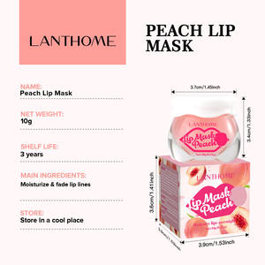 Mascarilla labial reparadora profunda con sabor a melocotón, fresa y menta, hidratante y de alta calidad, en oferta. - Product Image 6