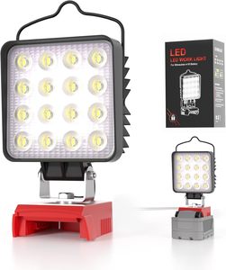 2000LM <b>LED</b> Work <b>Light</b> for 18v Battery Cordless 180. Adjustable Angle Portable Flood WD-8105 W/USB & Type C Charging Port WD-8105 - Product Image 1