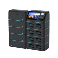 Station de location de batteries externes pour terminaux de point de vente, borne de recharge partagée à 16 emplacements, paiement par code QR, ABS ignifuge, 4G+WiFi, ordinateur portable, montre connectée