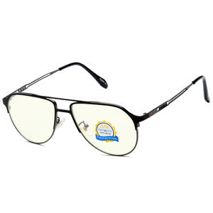 Gafas de aviador grises Jack con filtro de luz azul, montura metálica, lentes de resina, protección para hombres y mujeres 50006 - Product Image 5