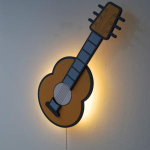 Interruptor de cable de tracción único con pilas <span class=keywords><strong>AA</strong></span>, luz de pared de madera blanca cálida de 2700K para decoración de granja de niños de guardería - Product Image 5