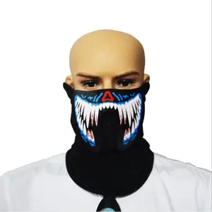 <span class=keywords><strong>Maschera</strong></span> LED per Halloween, Casco Luminoso per Feste, <span class=keywords><strong>Maschera</strong></span> da Ballo Luminosa per Festival del Fuoco - Product Image 1