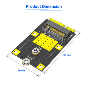 อะแดปเตอร์ <span class=keywords><strong>M</strong></span>.2 NGFF Key-B เป็น MSATA สำหรับ SSD ขนาด 2230/2242 วัสดุ PCB มีสินค้าในสต็อกสำหรับใช้กับเดสก์ท็อป/แล็ปท็อป - Product Image 3