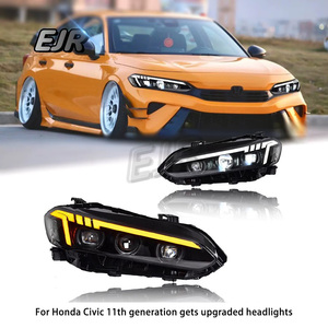 Suitable for Honda 2022-25 Civic 11th Generation Headlight Assembly <strong>Modification</strong> with LED Lenses and Daytime Running <strong>Lights</strong> - Product Image 2