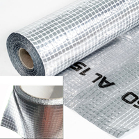 Film d'aluminium Kingway avec maille PE 1,5*50M, barrière anti-humidité sous le plancher