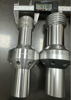 Pistolet de sablage sec et humide sans poussière à haute pression Tête de pistolet de sablage résistant à l'usure Trou intérieur 10mm