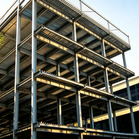 Edificio de Oficinas Prefabricado de Estructura de Acero, Edificio Comercial de Múltiples Pisos con Estructura de Acero Q345B, Diseño Personalizado, Ensamblaje Rápido