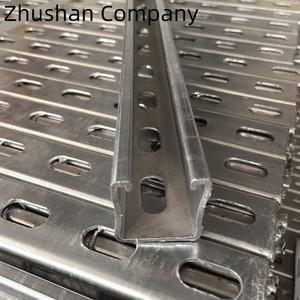 Fente solide C canal jambe de force Unistrut <span class=keywords><strong>acier</strong></span> canal profil <span class=keywords><strong>Dimensions</strong></span> fabricant prix usine - Product Image 2