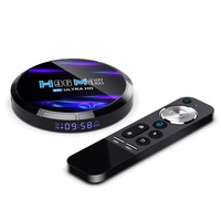 Service OEM/ODM Android 12.0 H96 MAX M6 Boîtier TV prenant en charge la 8K Allwinner H618 Boîtier de streaming Télécommande vocale 2.4G Lecteur multimédia