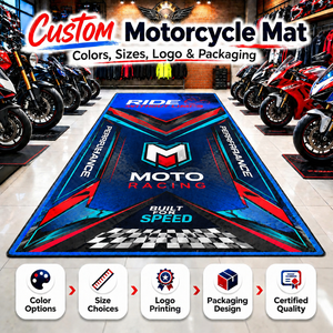 Alfombrillas Impermeables para Garaje y Motocicleta, Tapete <span class=keywords><strong>de</strong></span> Taller con Base <span class=keywords><strong>de</strong></span> Goma, Alfombra <span class=keywords><strong>de</strong></span> Entrenamiento para Motocicletas - Product Image 1