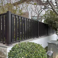 Panneaux de clôture en alliage d'aluminium, lattes de 6 pieds, occultants, noirs, thermolaqués, écologiques, résistants aux intempéries, pour jardins et maisons, certifiés CE