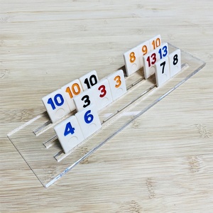 Piezas de Repuesto para Juego de Rummy con 106 Fichas Numeradas, Caja de Acrílico y Soporte para Juego de Mahjong - Product Image 3