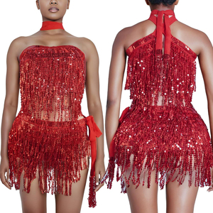Danse du ventre hanche écharpe jupe Costume Halloween Festival musique <span class=keywords><strong>Disco</strong></span> Sequin gland jupes costumes pour femmes - Product Image 6