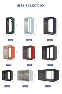 Hot-Selling Office Phonebooth Office Pod Meubles 45db Cabine insonorisée Téléphone pour une seule personne pour réunion de bureau - Product Image 4