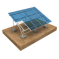 Vis à base de support de Structure d'inclinaison de montage au sol solaire réglable pour système de support de montage de panneaux solaires
