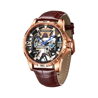 Jam Tangan Mekanik Pria Mewah Mark Fairwhale Tali Karet Baja Tahan Karat 316L Tahan Air Jam Tangan Otomatis Mekanik Pria FW-6110