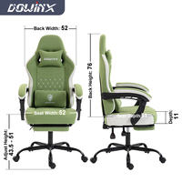 Chaise de jeu en gros Dowinx, nouveau design, chaise de jeu ergonomique avec fonction inclinable et repose-pieds