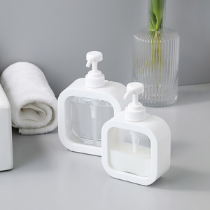 Bouteille distributrice à pompe de grande capacité, 500Ml, pour savon, shampoing, gel douche, liquide vaisselle, lotion, récipient vide - Product Image 1