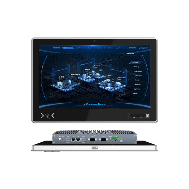 12.1 13.3 15 15.6 17 18.5 19 21.5 23.6 Inch NFC RF Card Reading Customized Touch Screen PC IP65 Waterproof Industrial Panel PC
