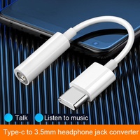 USB-Audio-Datenkabel vom Typ C bis 3,5mm mit PVC-Jacke Praktisches Stereo-Kopfhörer anschluss adapter mikrofon für Telefon-und MP3-Verwendung