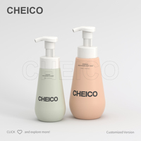 Flacon pompe en mousse PE 200 ml pour savon liquide et crème pour le visage, emballage cosmétique, série de soins de la peau, nettoyage, OEM