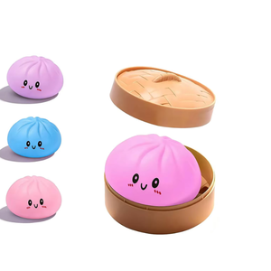 Jouet anti-stress en forme de boulette de riz mignon, à paillettes, texture douce et moelleuse, à récupération lente, idéal pour le jeu sensoriel - Vente chaude - Product Image 1
