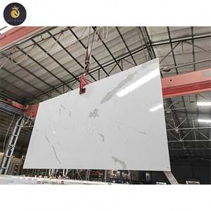 Chapa de roca de cuarzo rosa Revestimiento de cristal <span class=keywords><strong>Elab</strong></span> Azulejo de aspecto de mármol Encimera Azulejo de suelo de piedra de cuarzo artificial transparente - Product Image 2