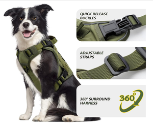 <span class=keywords><strong>Harness</strong></span> Anjing Taktis Heavy-Duty dengan Logam Personalisasi untuk Pelatihan Layanan, Vest <span class=keywords><strong>Harness</strong></span> Premium Bernapas untuk Anjing Besar dan Sedang - Product Image 6