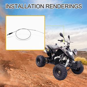 GOOFIT 46.5 "핸드 초크 케이블 교체 250cc 수냉식 중국 ATV 4 륜 쿼드 자전거 - Product Image 6
