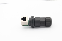 Connecteur RJ45 intelligent à angle droit 8P8C pour panneau frontal avec câble, étanche, pour Ethernet
