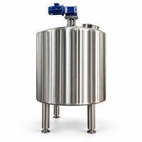 Réservoir Cylindrique Horizontal Sanitaire en Acier Inoxydable de 500-50000L 800KG pour Stockage de Bière avec Moteur à Engrenages