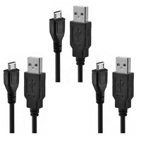 Kabel Data pengisian daya, kabel USB a ke Micro B 1m 2m 5m V8 5 Pin untuk pengontrol